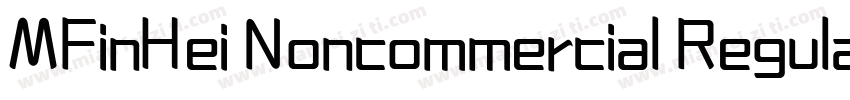 MFinHei Noncommercial Regular字体转换